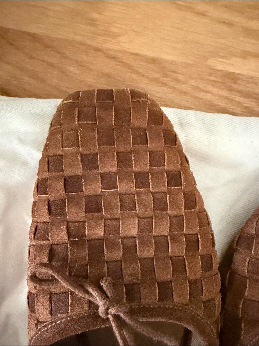 Freda Salvador Jada toffee woven suede size 8 - Picture 8 of 11
